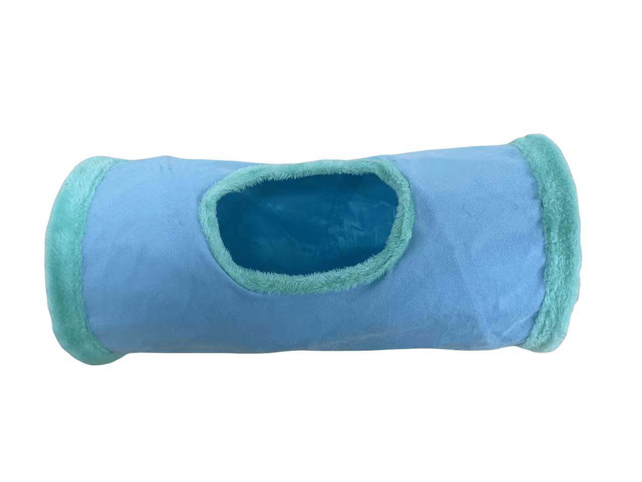 Collapsible Cat Winter Suede Tunnel Interactive 2 Way  3 Way Play Chase Hide Tunnel For Puppy Rabbi 15