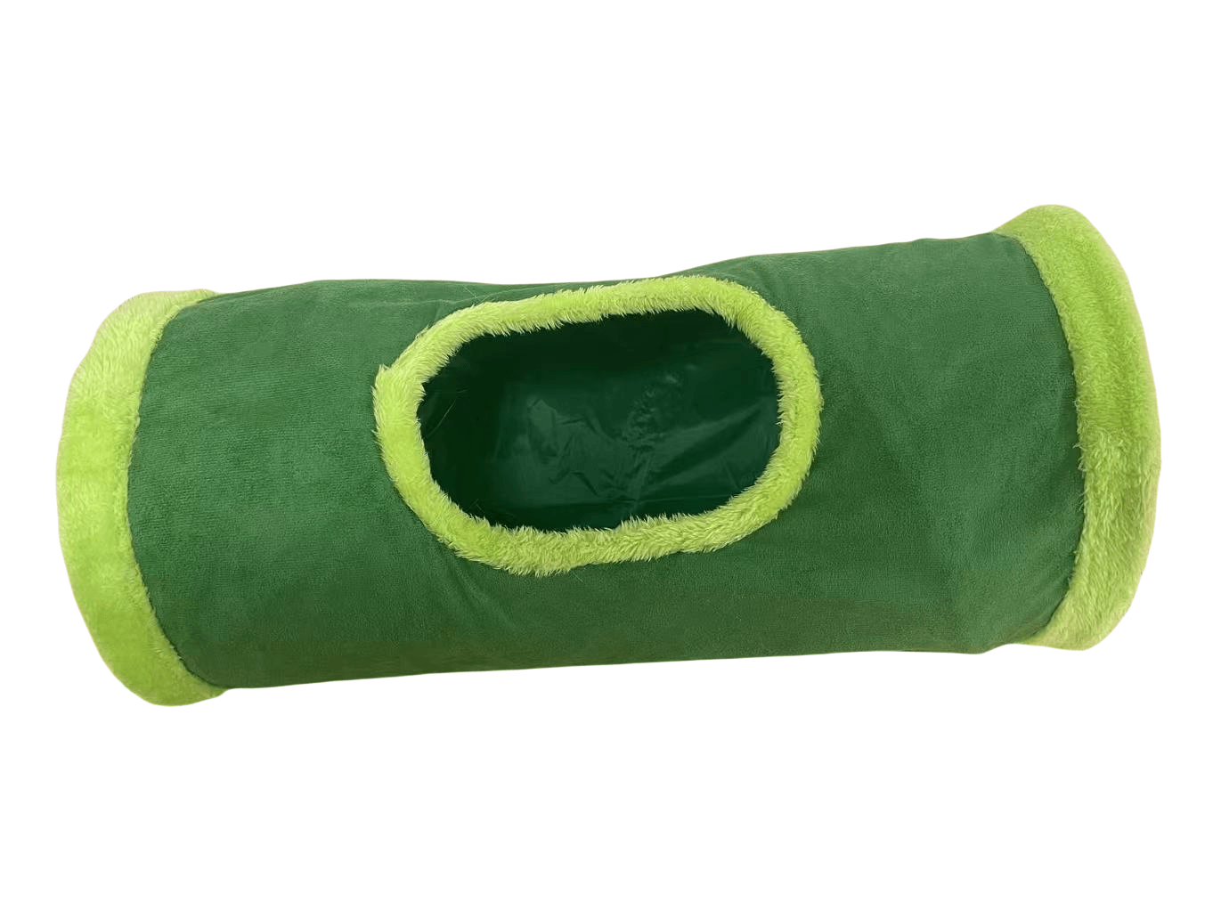 Collapsible Cat Winter Suede Tunnel Interactive 2 Way  3 Way Play Chase Hide Tunnel For Puppy Rabbi 16