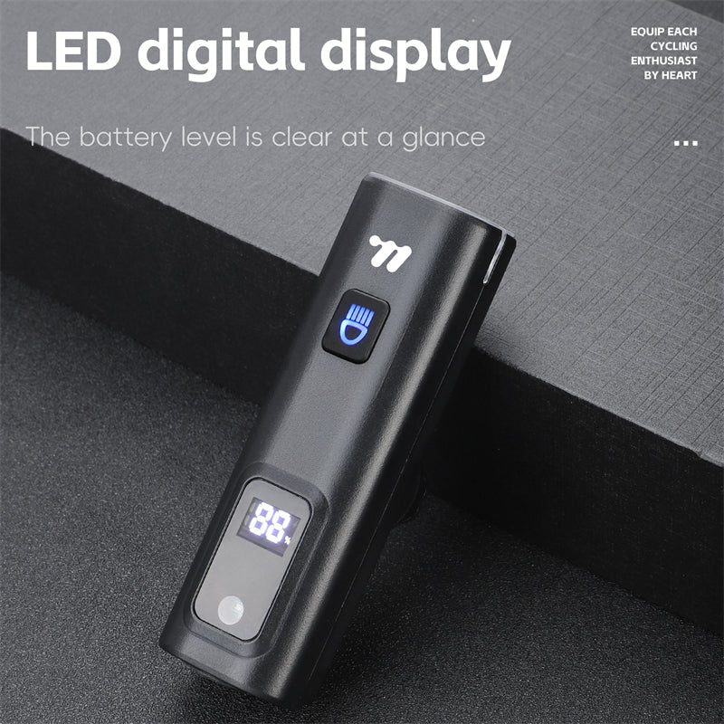 Portable 400 Lumen Bicycle Headlight Intelligent Light Sensing Front Light With Quick Release 1