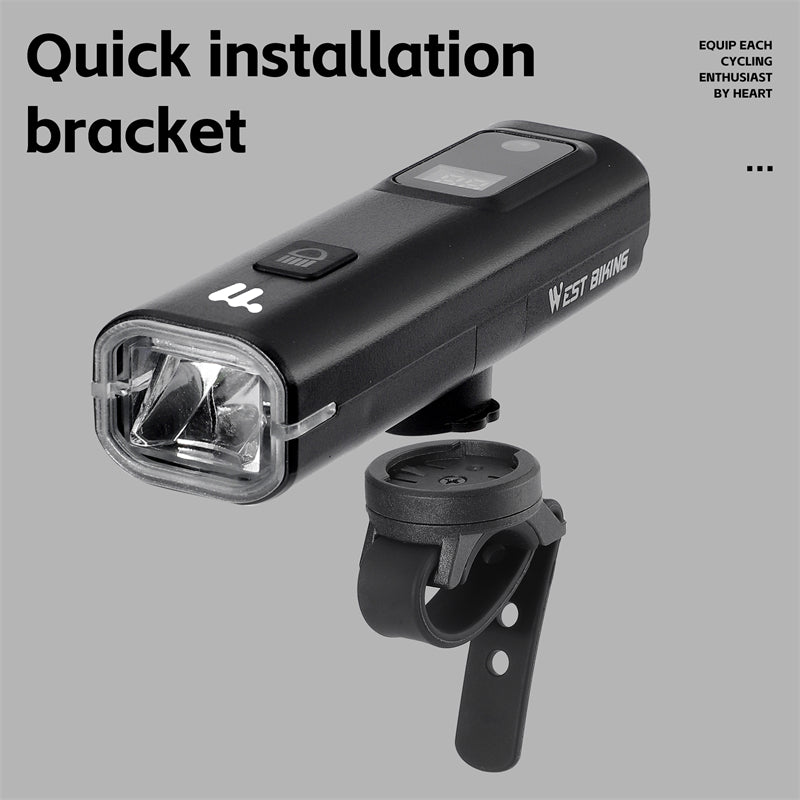 Portable 400 Lumen Bicycle Headlight Intelligent Light Sensing Front Light With Quick Release 4