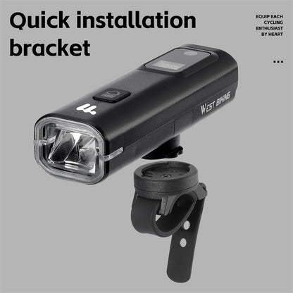 Portable 400 Lumen Bicycle Headlight Intelligent Light Sensing Front Light With Quick Release 4