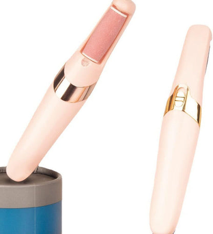 USB Rechargeable Electric Foot Grinder  Pedicure Tool With 2 Removable Roller Heads For Smooth Soft 7