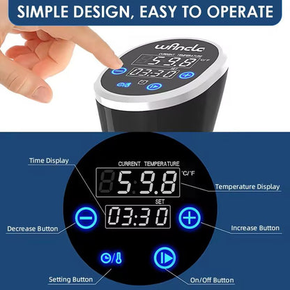 1100W Sous Vide Immersion Cooker With LCD Touch Display And Waterproof Design 3