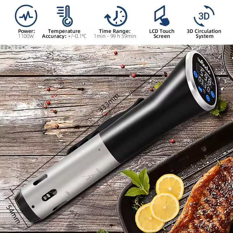 1100W Sous Vide Immersion Cooker With LCD Touch Display And Waterproof Design 4