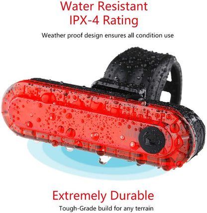Ultra Bright USB Rechargeable Rear Bike Tail Light Red LED Safety Taillight For Easy Bicycle Instal 5