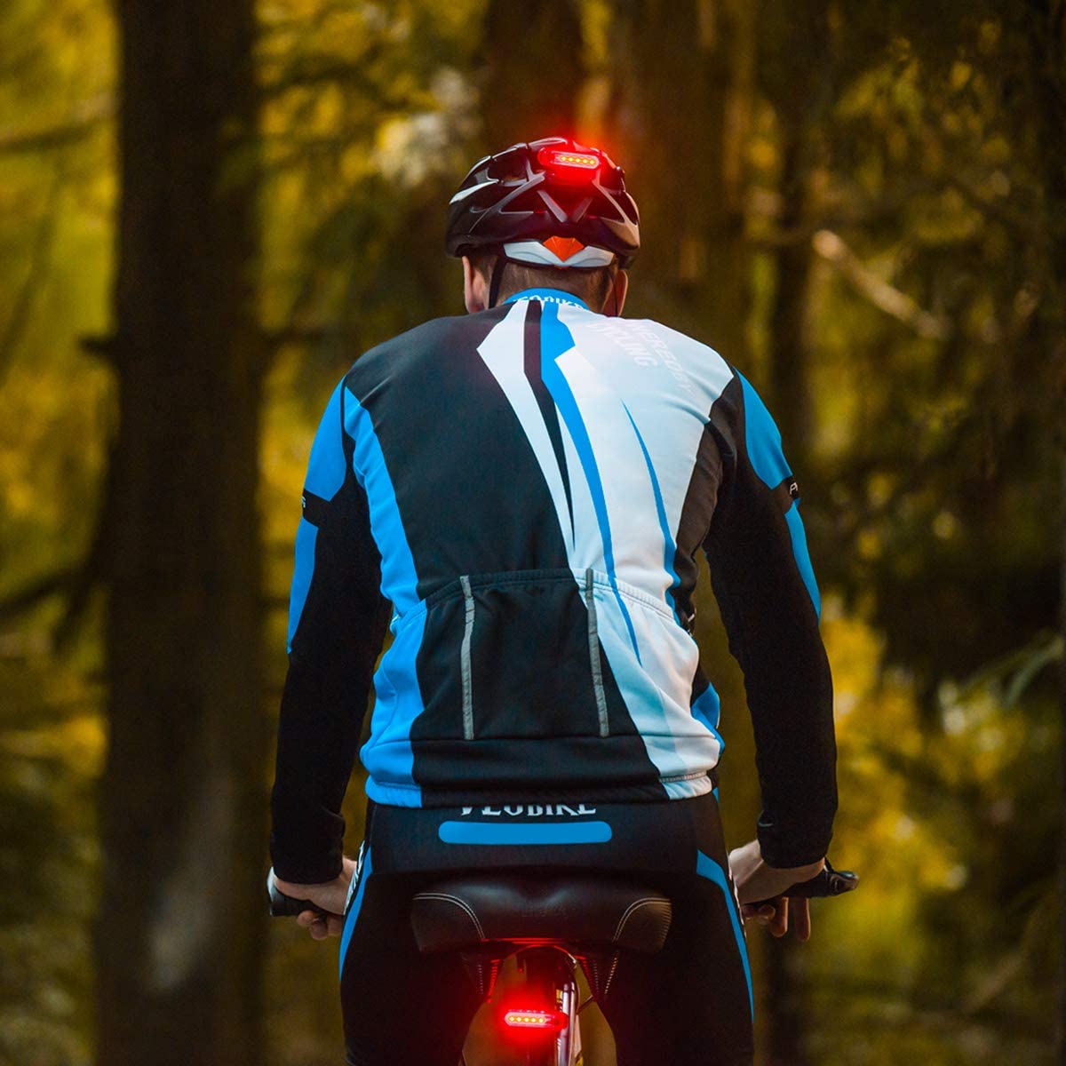 Ultra Bright USB Rechargeable Rear Bike Tail Light, Red LED Safety Taillight for Easy Bicycle Installation