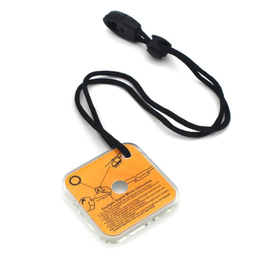 Outdoor Survival Reflective Signal Mirror Emergency Daylight Signaling Tool For Hiking Camping  Fir 2