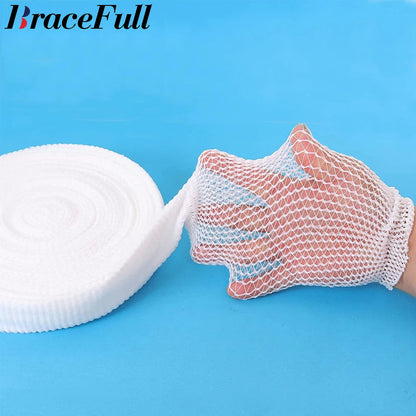 Elastic Net Wound Dressing Breathable Tubular Bandage Mesh Retainer For Ankle  Adult Wound Care 1