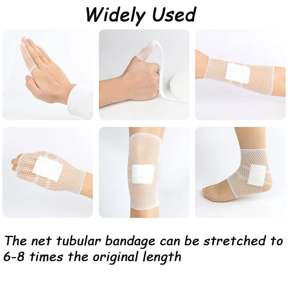 Elastic Net Wound Dressing Breathable Tubular Bandage Mesh Retainer For Ankle  Adult Wound Care 5