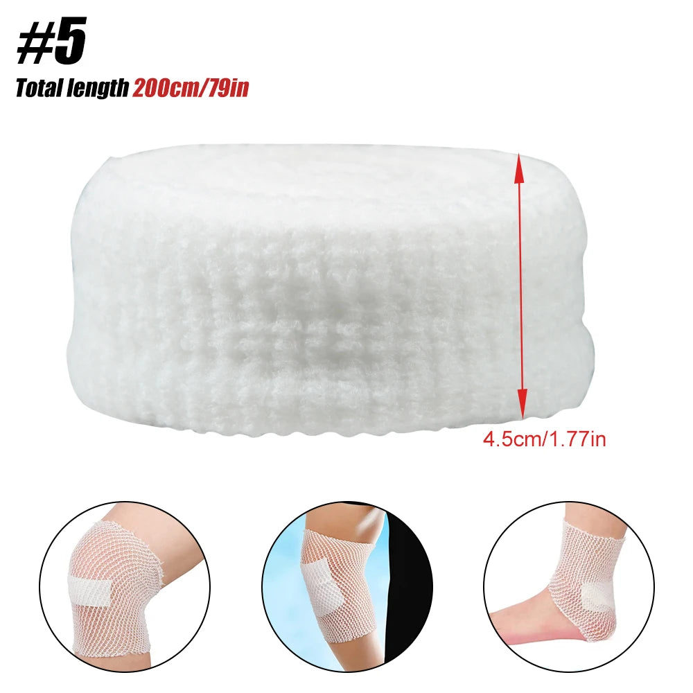 Elastic Net Wound Dressing Breathable Tubular Bandage Mesh Retainer For Ankle  Adult Wound Care 8