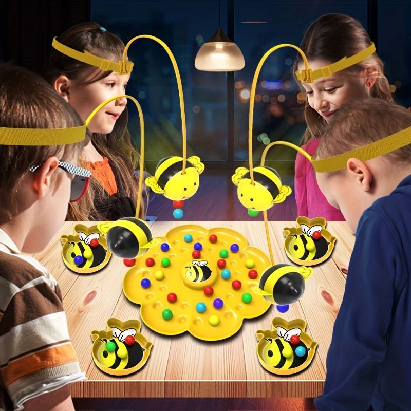 Little Bumblebee Magnetic Fishing Puzzle Board Game, Educational Toy for Kids, Family Interactive Play, Ideal Christmas