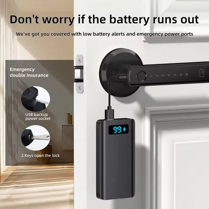 Smart Fingerprint Door Lock With Touchscreen Keypad And App Remote Control 3