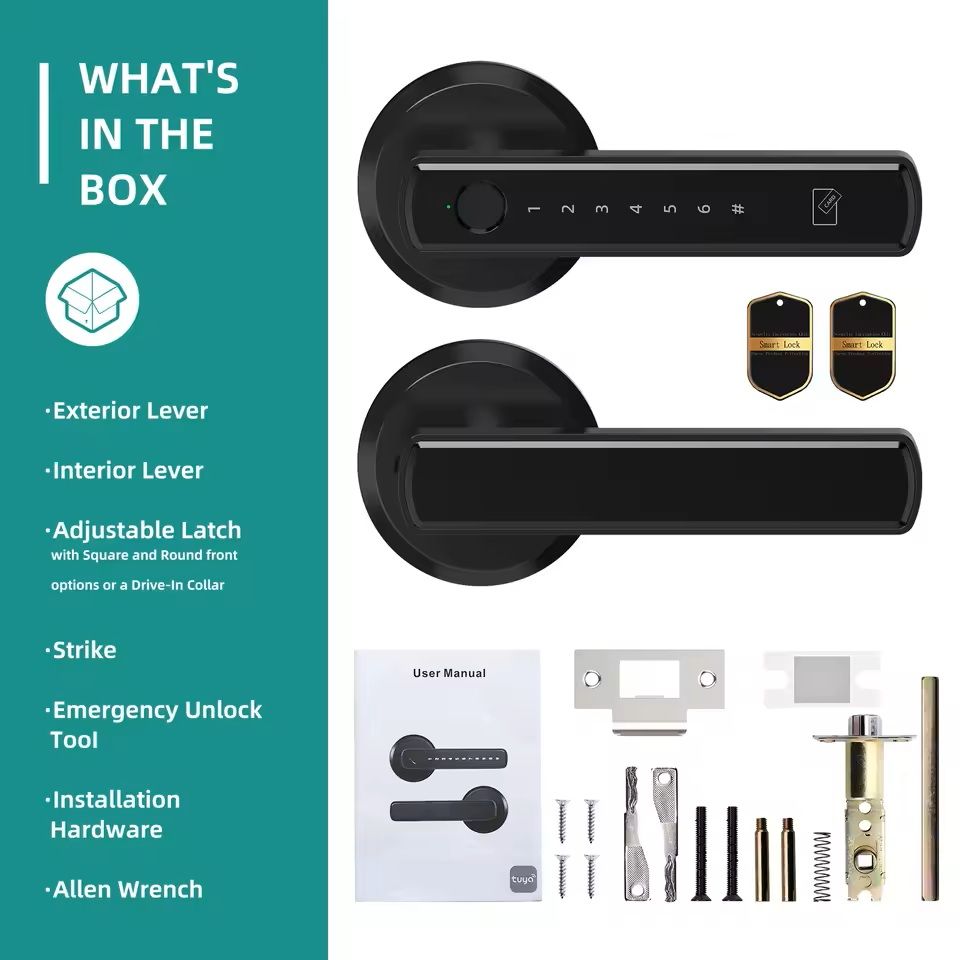 Smart Fingerprint Door Lock With Touchscreen Keypad And App Remote Control 4