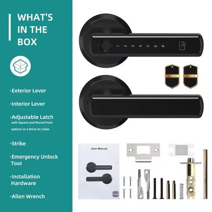 Smart Fingerprint Door Lock With Touchscreen Keypad And App Remote Control 4
