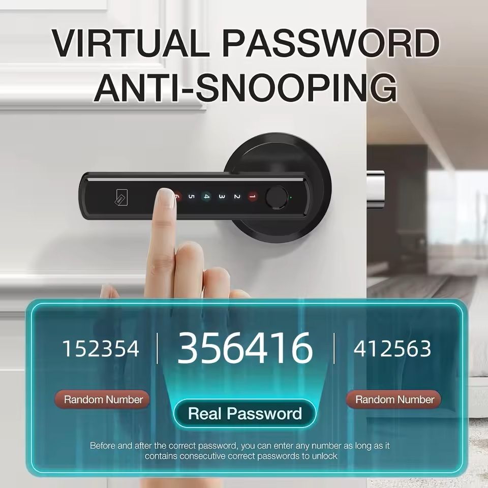 Smart Fingerprint Door Lock With Touchscreen Keypad And App Remote Control 5