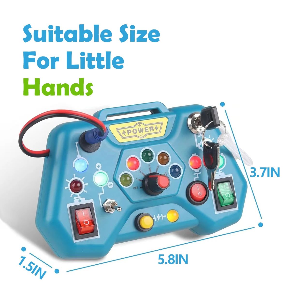 Montessori Busy Board Toys For Toddlers  Educational Travel Toy For 3YearOld Boys Girls Fine Motor  1