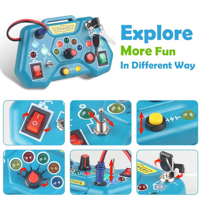 Montessori Busy Board Toys For Toddlers  Educational Travel Toy For 3YearOld Boys Girls Fine Motor  2