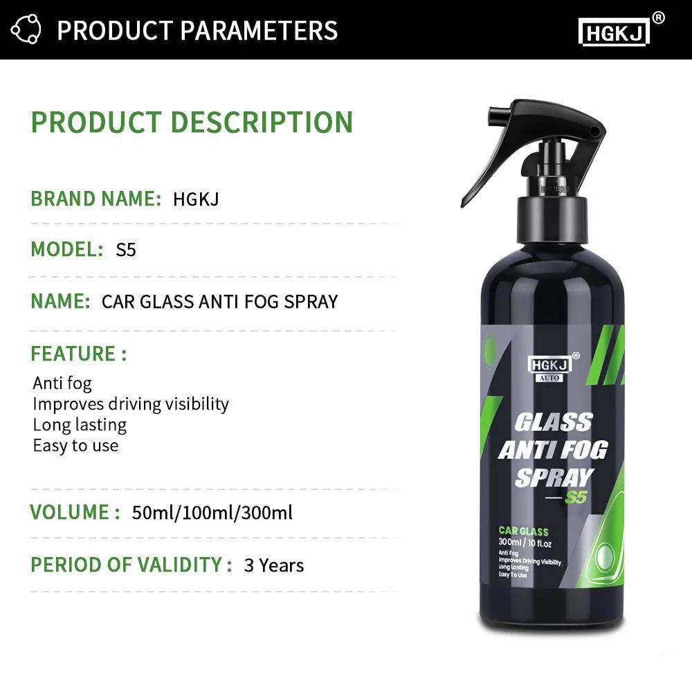 Waterproof Car Anti Fog Glass Spray Windshield Rain Repellent Coating AntiFog Cleaner Liquid For Au 4
