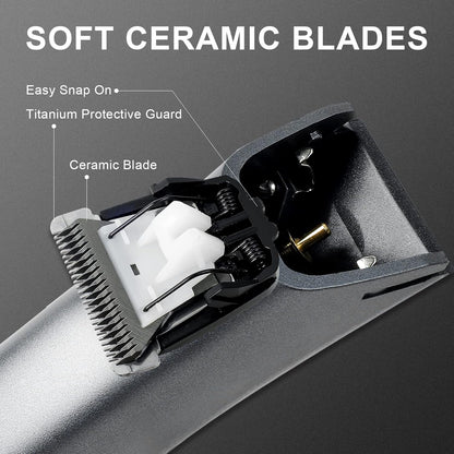 Electric Groin  Body Hair Trimmer For Men  Waterproof Groomer With Replaceable Ceramic Blade 2