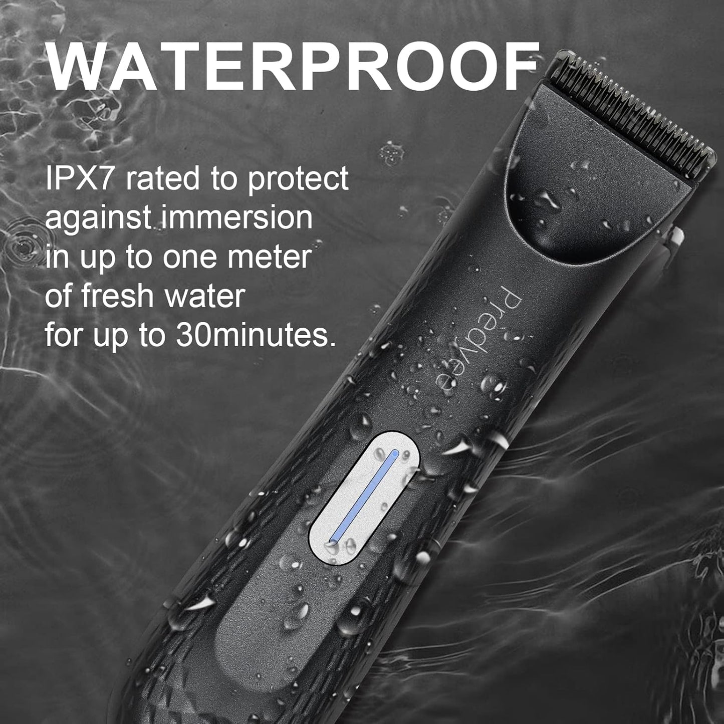 Electric Groin  Body Hair Trimmer For Men  Waterproof Groomer With Replaceable Ceramic Blade 4