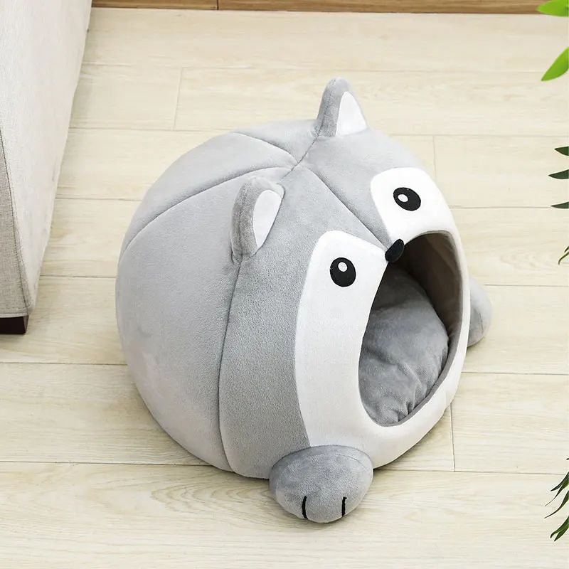 Plush Cat House Sofa Warm Pet Bed Small Dog Cushion Kittens Cave Puppy Tent Mat Soft Basket For Cat 3