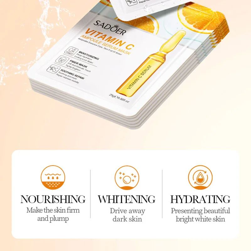 Gold Hyaluronic Acid Facial Masks Firming Moisturizing Brightening Hydrating Skin Care Treatment 2