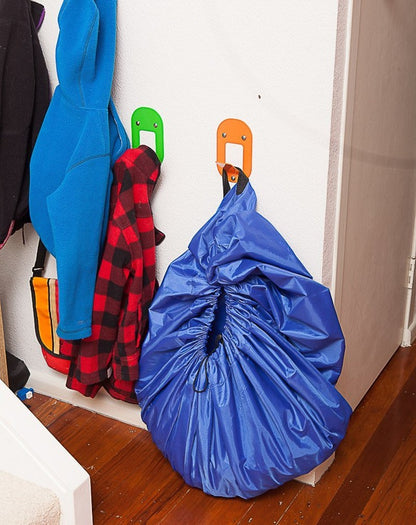 Portable Kids Toy Storage Bag & Play Mat, Multifunctional Building Blocks Organizer for Christmas Gifts