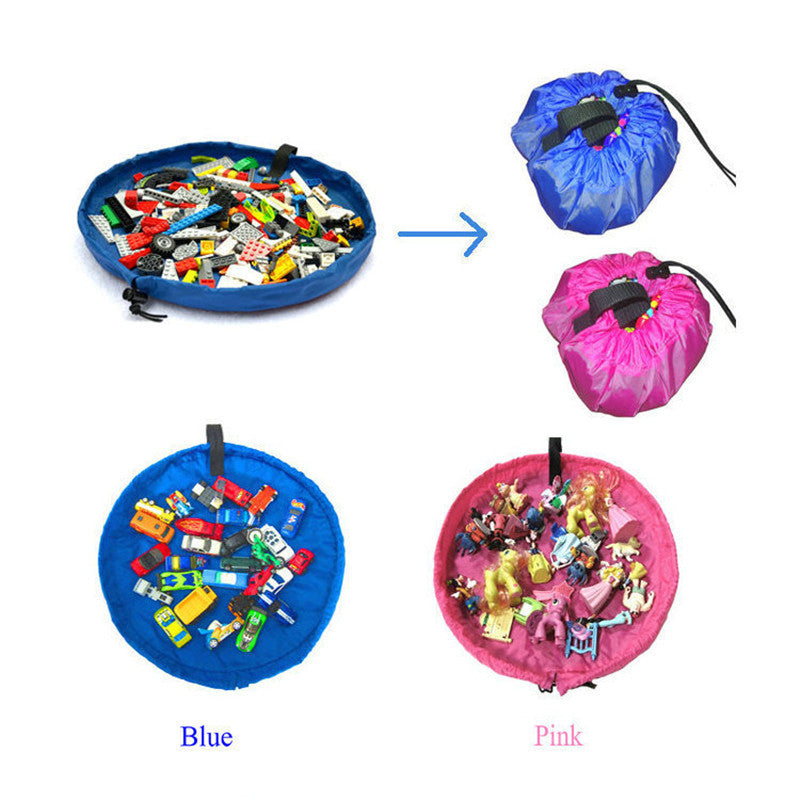 Portable Kids Toy Storage Bag  Play Mat Multifunctional Building Blocks Organizer For Christmas Gif 4