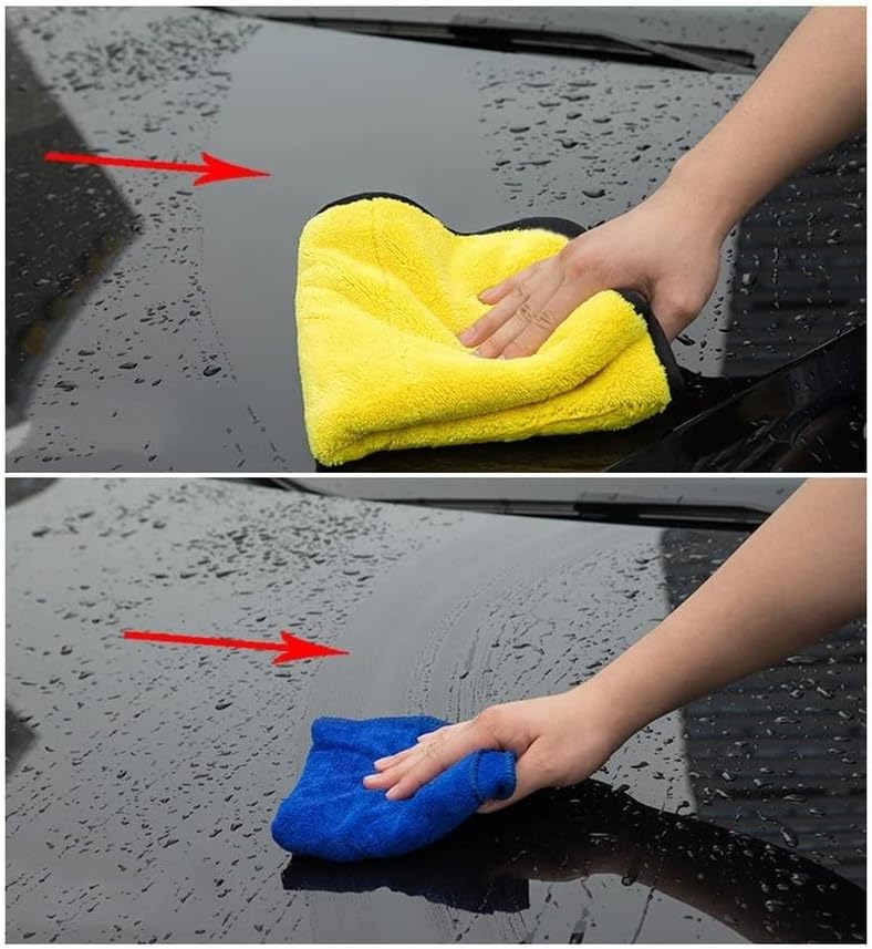 Thick Microfiber Car Cleaning Towels  Ultra Soft Double Layer Drying Cloths 126pcs Set 3