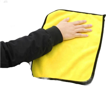 Thick Microfiber Car Cleaning Towels – Ultra Soft Double Layer Drying Cloths (1/2/6pcs Set)