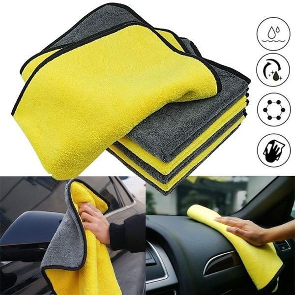Thick Microfiber Car Cleaning Towels  Ultra Soft Double Layer Drying Cloths 126pcs Set 6