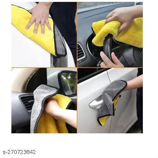 Thick Microfiber Car Cleaning Towels  Ultra Soft Double Layer Drying Cloths 126pcs Set 5