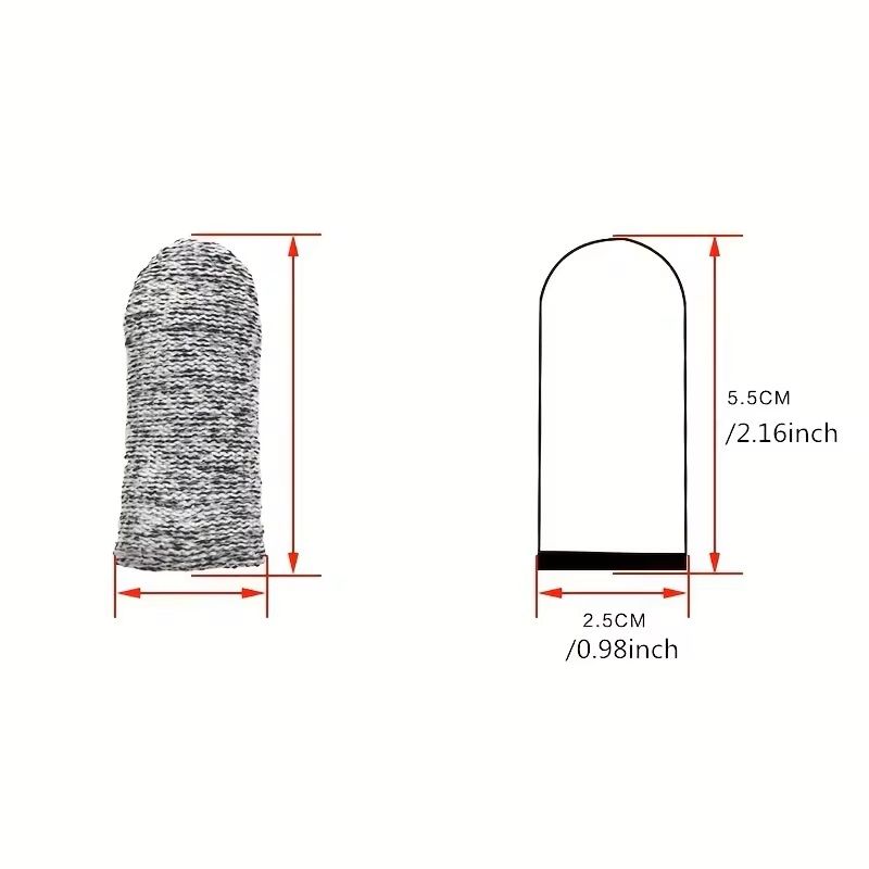 10 Piece Anti Cut Finger Sleeve Set Flexible Fingertip Protectors For Kitchen And Craft Safety 2