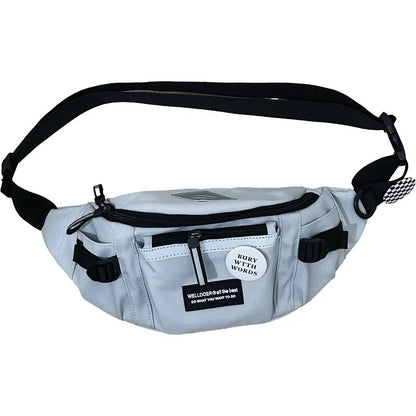 Unisex Reflective Crossbody Chest Bag Versatile Waist Bag For College Students Purses  Handbags 5