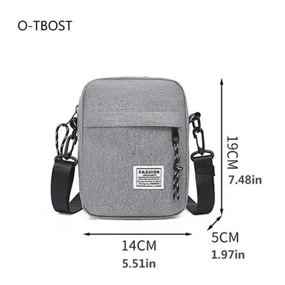 Mens Fashion Oxford Cloth Satchel  Casual Diagonal Crossbody Shoulder Bag Small Square Handbag For  1