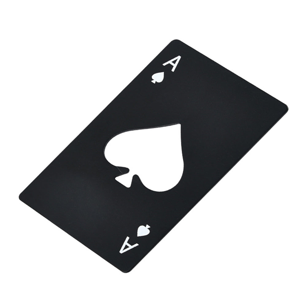 Stainless Steel Poker Card Bottle Can Opener Credit Card Size Metal Bar Tool For Beer  Restaurant U 7