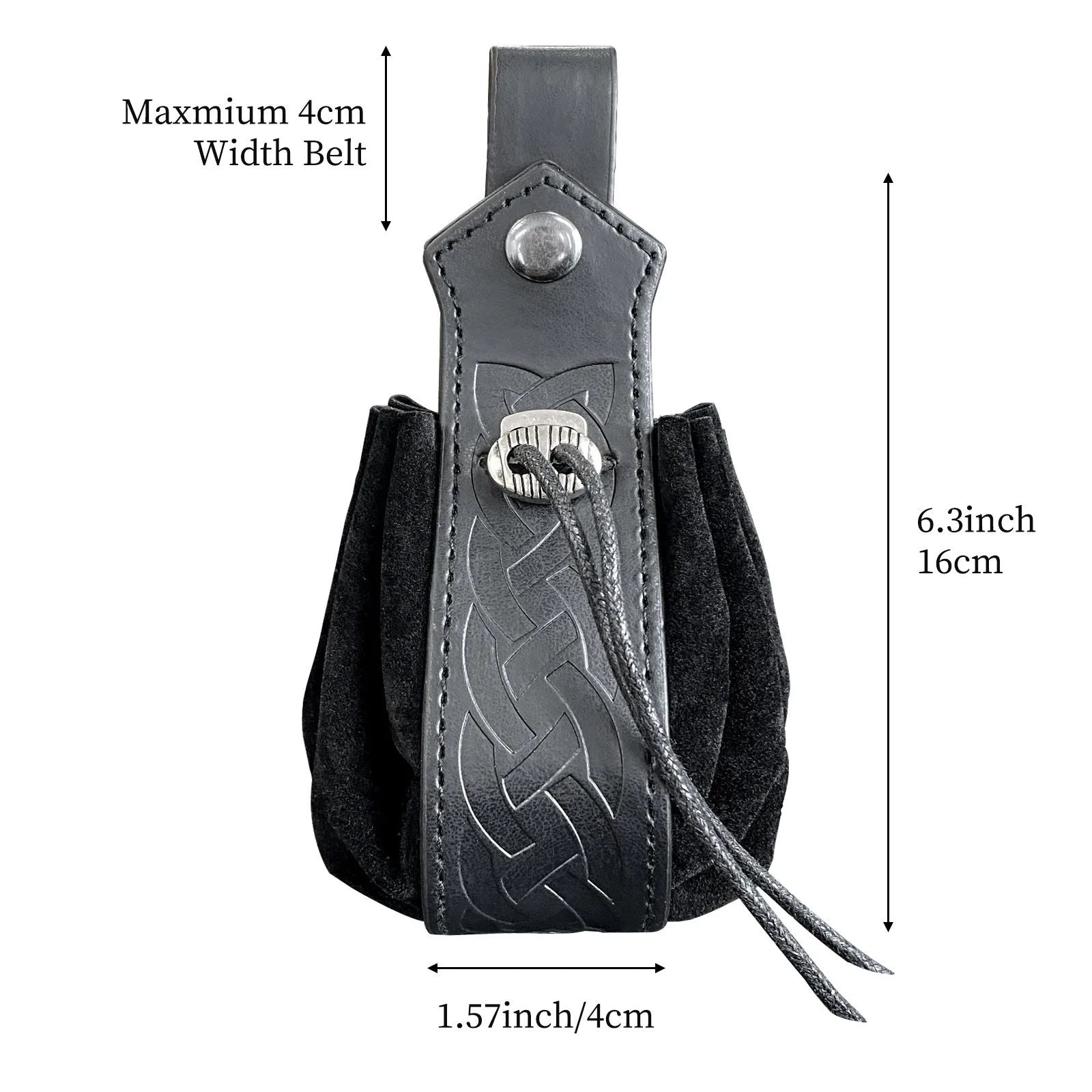 Men VikingStyle Medieval Coin Pouch Belt Bag HighQuality Retro Leather Waist Purse Cool Renaissance 5