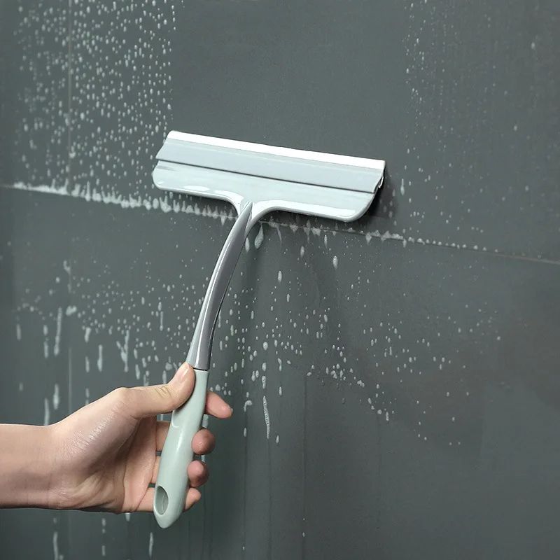 Shower Window Squeegee For Shower Doors Bathroom Glass Car Window Cleaning NonSlip Handle Rubber Bl 4