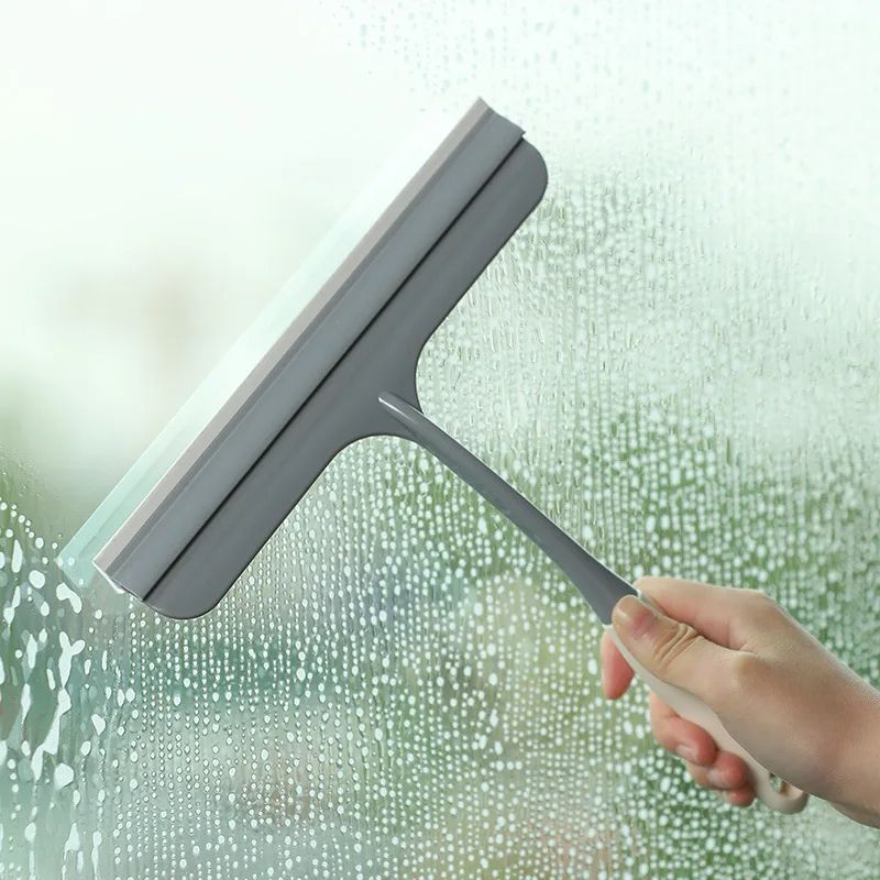 Shower Window Squeegee For Shower Doors Bathroom Glass Car Window Cleaning NonSlip Handle Rubber Bl 6