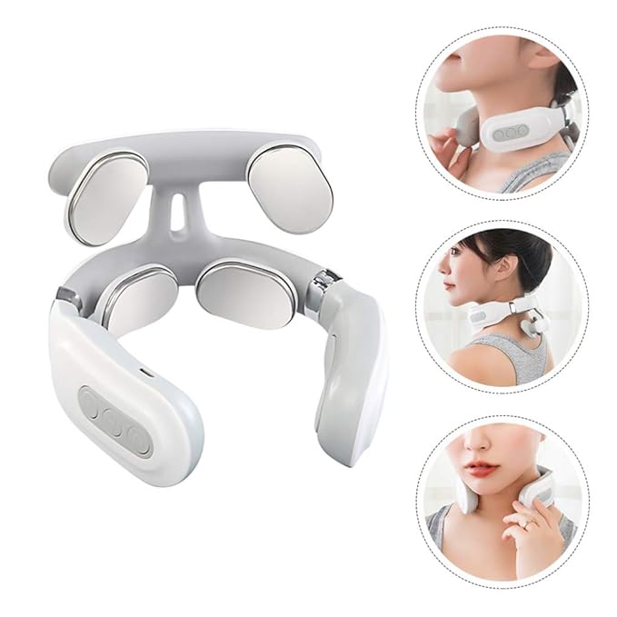 4D Neck Massage Machine With Heat  Cervical Spine Massager With Vibration Hot Compress  Breathing L 2