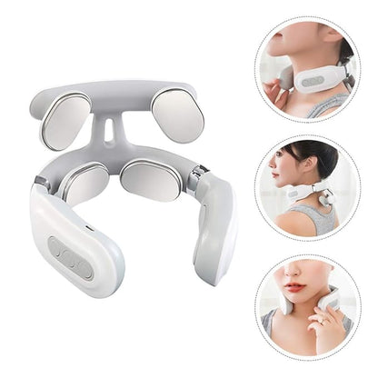 4D Neck Massage Machine With Heat  Cervical Spine Massager With Vibration Hot Compress  Breathing L 2