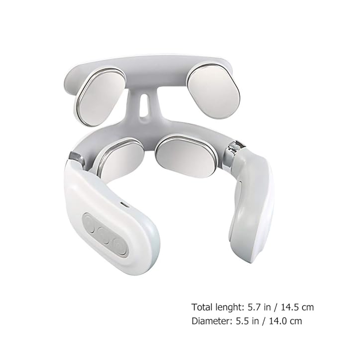 4D Neck Massage Machine With Heat  Cervical Spine Massager With Vibration Hot Compress  Breathing L 3