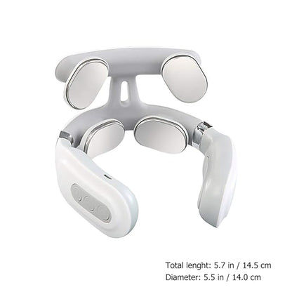 4D Neck Massage Machine With Heat  Cervical Spine Massager With Vibration Hot Compress  Breathing L 3