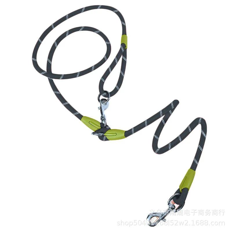 Reflective Nylon Dog Leash With Traffic Handle Slip Lead Rope Chain For Small Large Dogs HandsFree  6