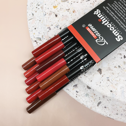 Long Lasting Lipstick Set with Professional Lip Liner Pencil & Matte Lip Gloss for Women, Perfect Valentines Day Gifts
