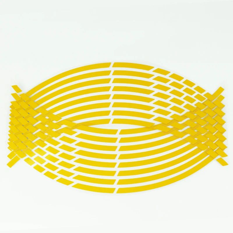 Motorcycle Wheel Tire Stickers Reflective Rim Tape Strips Universal Motorbike  Car Auto Decals 6