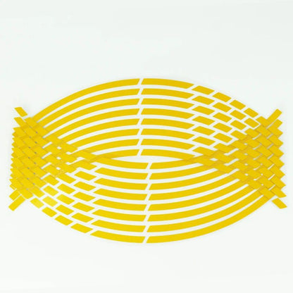Motorcycle Wheel Tire Stickers Reflective Rim Tape Strips Universal Motorbike  Car Auto Decals 6