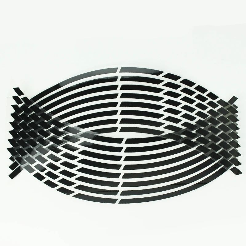 Motorcycle Wheel Tire Stickers Reflective Rim Tape Strips Universal Motorbike  Car Auto Decals 7