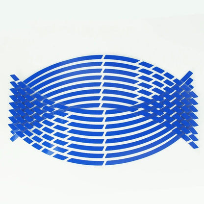 Motorcycle Wheel Tire Stickers Reflective Rim Tape Strips Universal Motorbike  Car Auto Decals 8