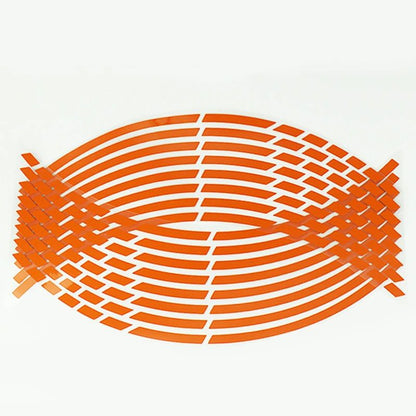 Motorcycle Wheel Tire Stickers Reflective Rim Tape Strips Universal Motorbike  Car Auto Decals 11
